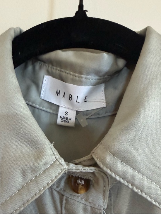 Light teal Button-down midi dress - Picture 2 of 4